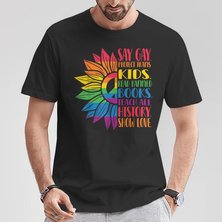 Say Gay Protect Trans Kids Read Banned Books Pride Month T-Shirt Unique Gifts Say Gay Protect Trans Kids Read Banned Books Pride Month T-Shirt Unique Gifts