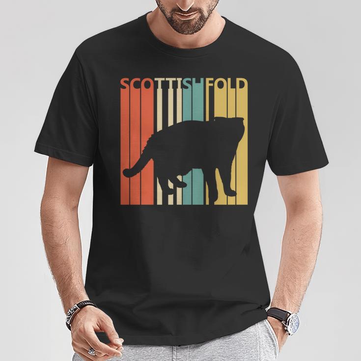 Scottish Fold スコティッシュフォールド ネコ 長袖tシャツ Tシャツ 面白い贈り物