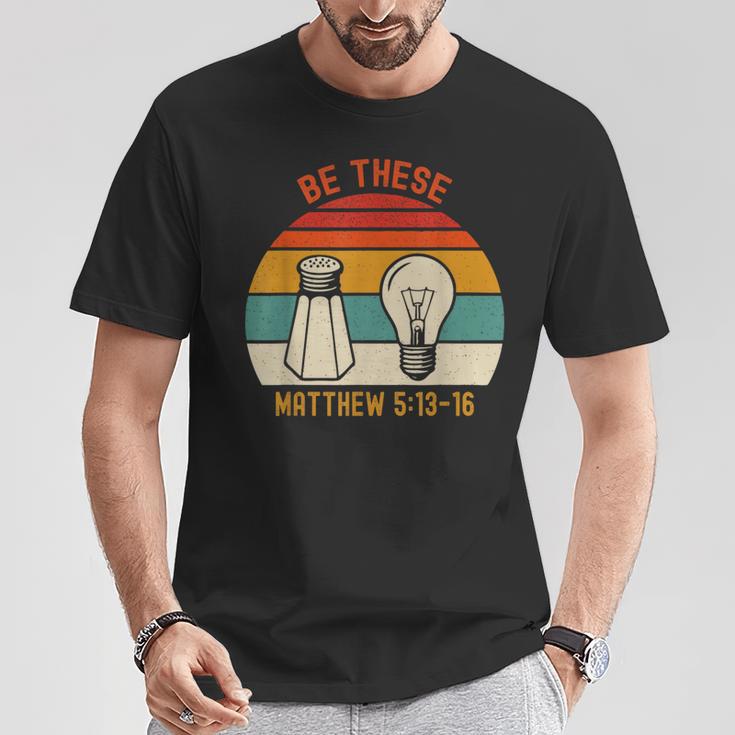 Be Thesealt Light キリスト教信仰聖書の言葉 Tシャツ 面白い贈り物