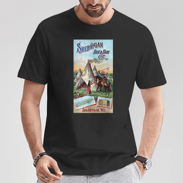 Sheboygan ネイティブアメリカン ウィスコンシン アメリカ 歴史 レトロ Tシャツ 面白い贈り物