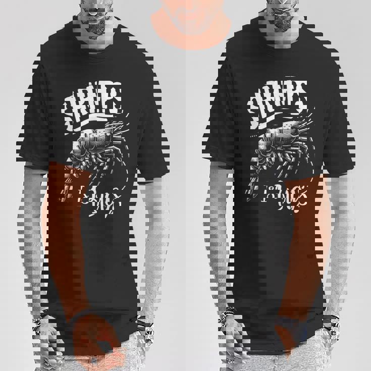 Shrimps Is Bugs Memeeafood Lovers ファン Tシャツ 面白い贈り物