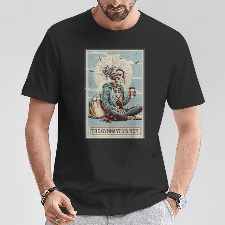 Skeleton Gymnastics Mom Tarot Card Sports Gymnast Women T-Shirt Unique Gifts