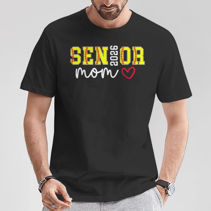 Softball Senior Mom 2026 Softball Player Senior Mama 2026 T-Shirt Unique Gifts