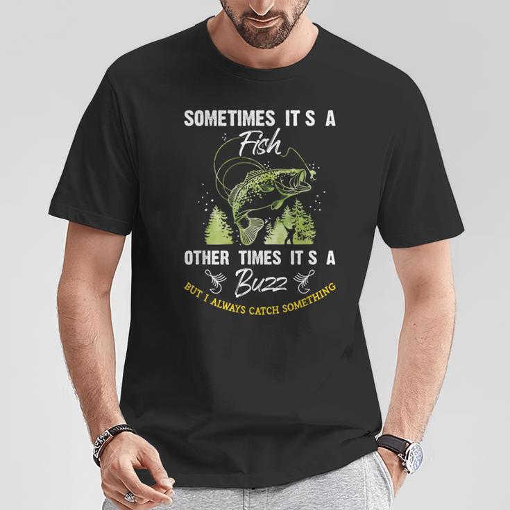 Sometimes Its A Fish Buzz Fishing Lover 漁師のギフト Tシャツ 面白い贈り物