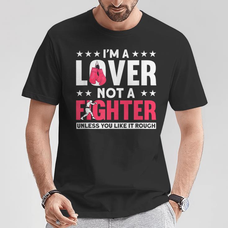 Soy Un Amante No Un Luchador Boxeo De Boxeadores Divertido Camiseta unisex Regalos divertidos