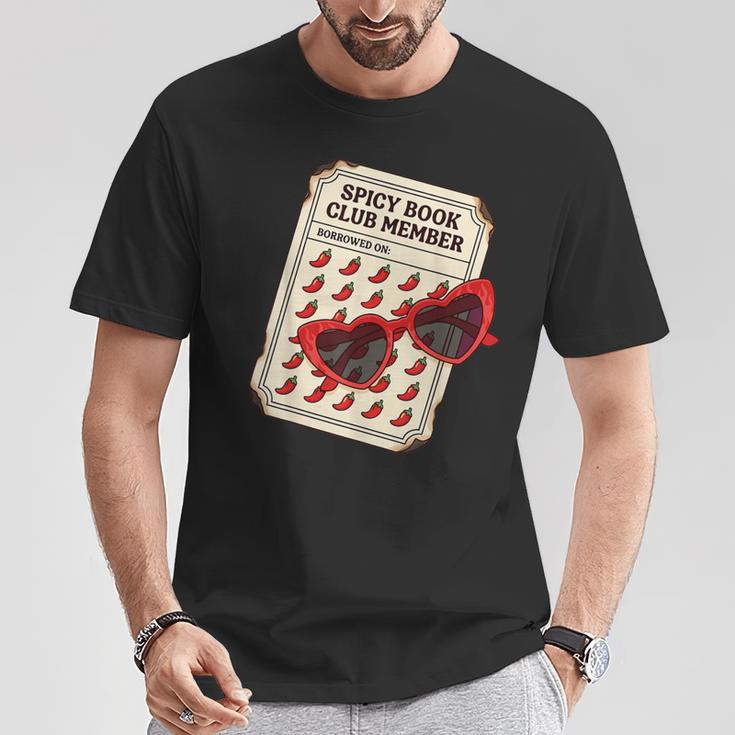 Spicy Book Club Member Romance Fantasy Reader Bookish T-Shirt Unique Gifts