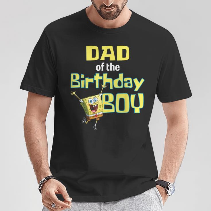 Spongebobquarepants Papà Del Compleanno Ragazzo Maglietta Regalos divertidos