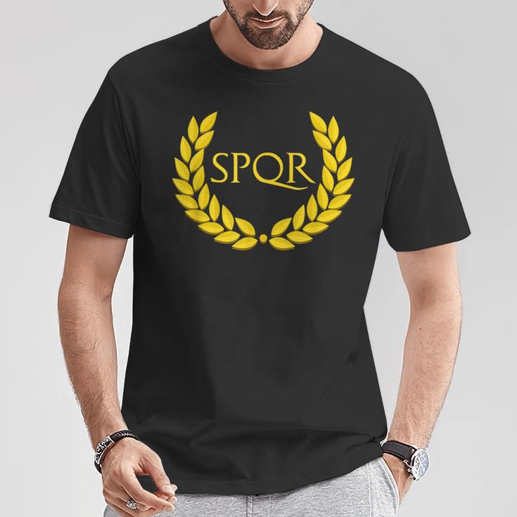 Spqrパープルローマ帝国 Tシャツ 面白い贈り物