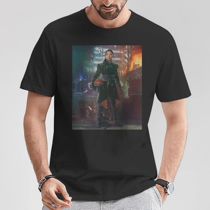 Star Wars The Book Of Boba Fett Fennec Shand Portrait T-Shirt Unique Gifts