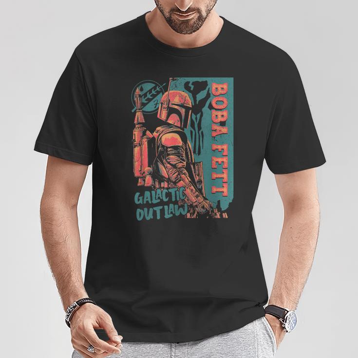 Star Wars The Book Of Boba Fett Galactic Outlaw Poster T-Shirt Unique Gifts