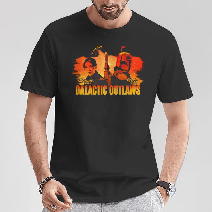 Star Wars The Book Of Boba Fett Galactic Sunset Poster T-Shirt Unique Gifts