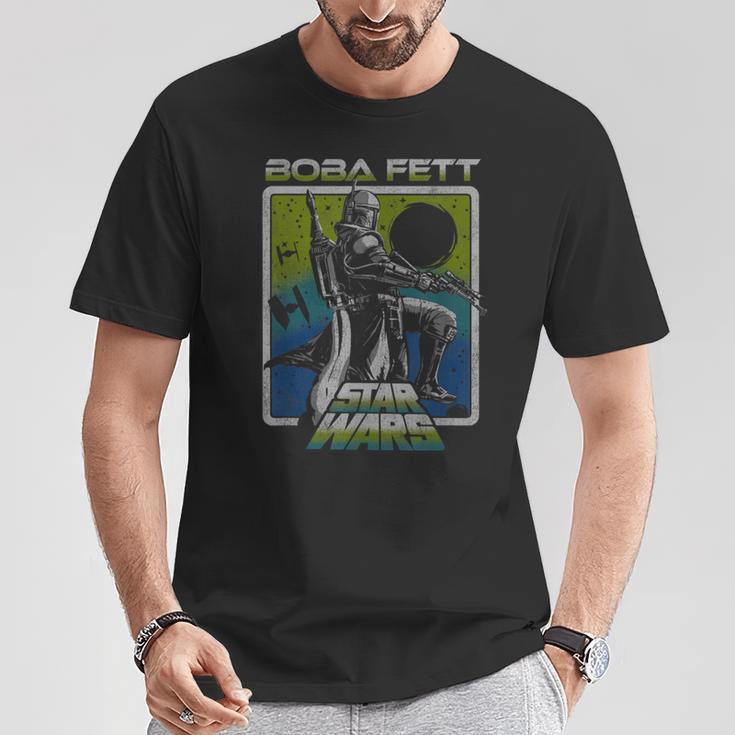 Star Wars The Book Of Boba Fett Galaxy Gradient Portrait T-Shirt Unique Gifts Star Wars The Book Of Boba Fett Galaxy Gradient Portrait T-Shirt Unique Gifts
