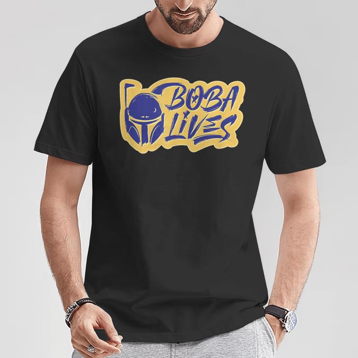Star Wars The Book Of Boba Fett Boba Lives Logo T-Shirt Unique Gifts