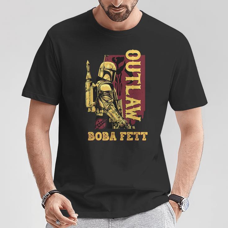 Star Wars The Book Of Boba Fett Outlaw Color Pop T-Shirt Unique Gifts