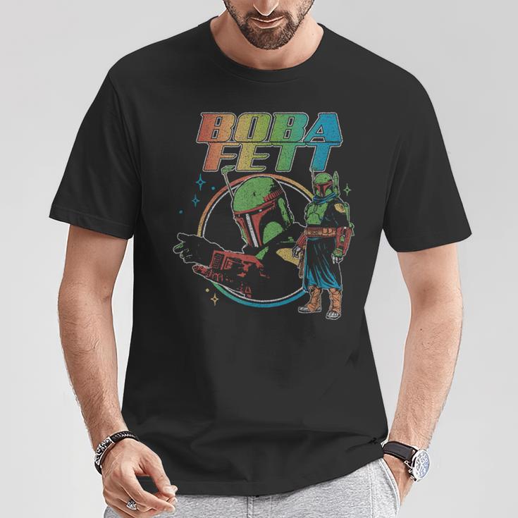 Star Wars The Book Of Boba Fett Rainbow Logo T-Shirt Unique Gifts