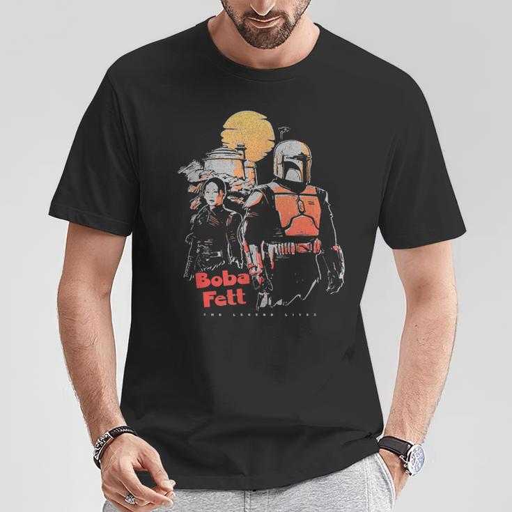 Star Wars The Book Of Boba Fett Retro Color Pop Poster T-Shirt Unique Gifts