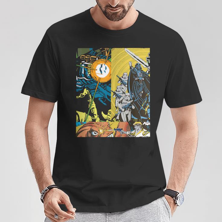Star Wars Comic Books Battles Darth Vader And Stormtroopers T-Shirt Unique Gifts