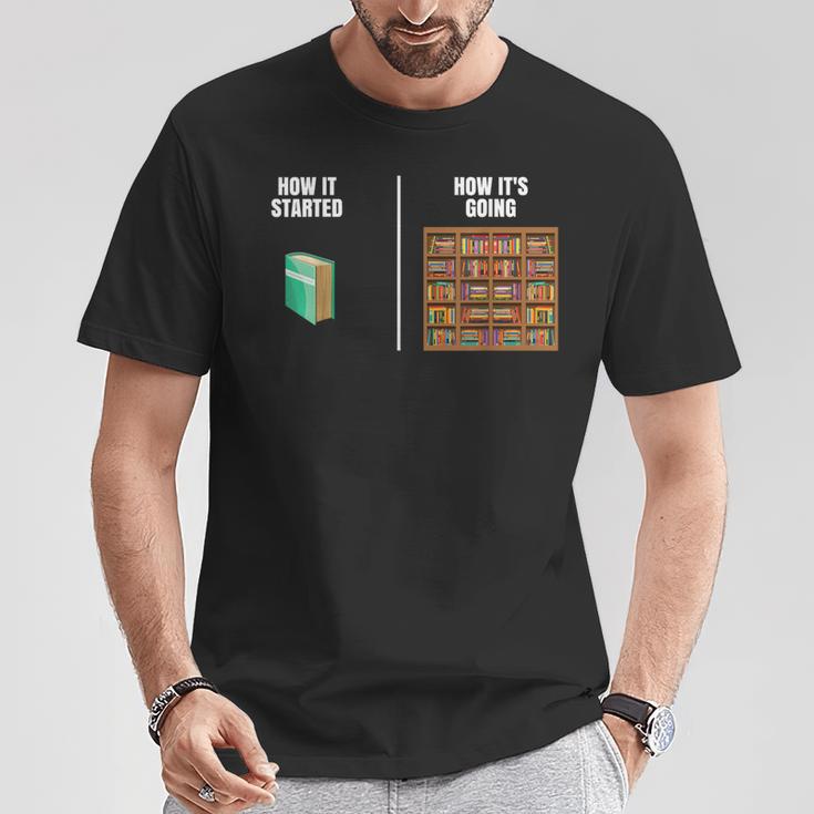 How It Started Book Lovers Shirts Meme Pun Book T-Shirt Unique Gifts