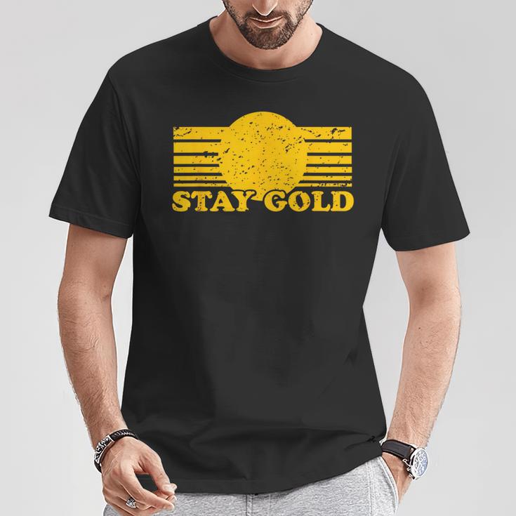 Stay Gold Ponyboy Outsiders 本 映画 小説 レトロ Tシャツ 面白い贈り物