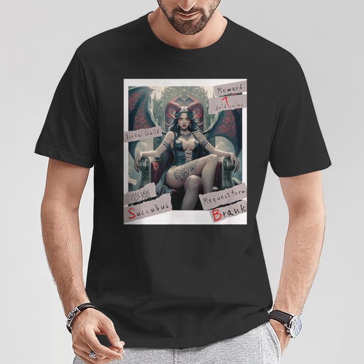 Succubus 2 Yumema Kanji Guild Request Book Another World Fictional Women's T-Shirt Unique Gifts Succubus 2 Yumema Kanji Guild Request Book Another World Fictional Women's T-Shirt Unique Gifts