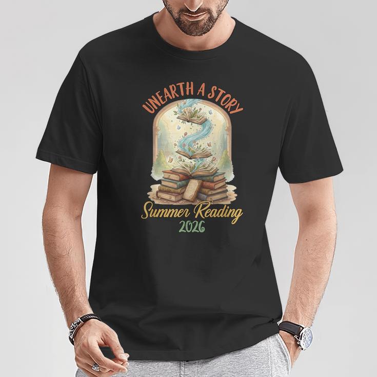 Summer Reading 2026 Book Aesthetic Library Unearth a Story T-Shirt Unique Gifts Summer Reading 2026 Book Aesthetic Library Unearth a Story T-Shirt Unique Gifts