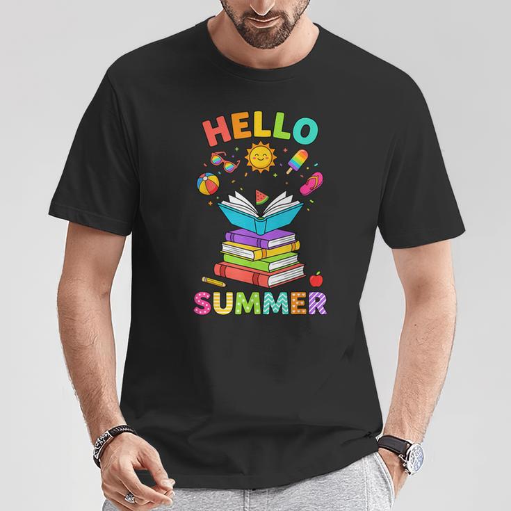 Summer Reading Books Librarian Teacher Last Day Of School T-Shirt Unique Gifts
