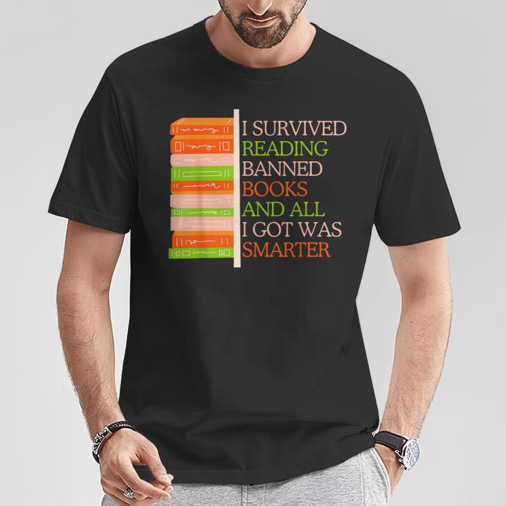 I Survived Reading Banned Books Librarians Book Enthusiasts T-Shirt Unique Gifts I Survived Reading Banned Books Librarians Book Enthusiasts T-Shirt Unique Gifts