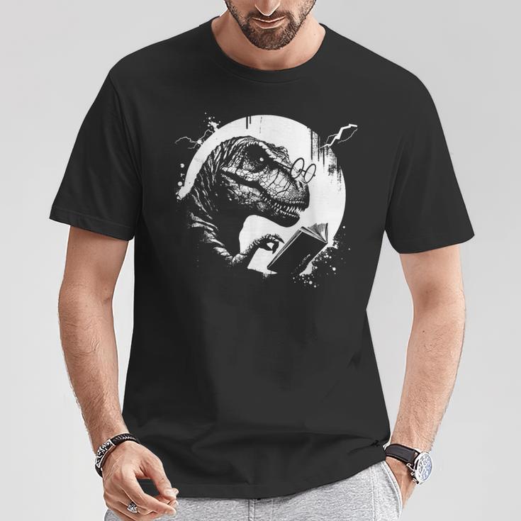 T-Rex Bookworm Book Reading Dinosaur Lover T-Shirt Unique Gifts