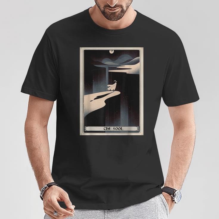 Tarot Cards Guide Book Esoteric Mysticism Clothing The Fool Tarot Card -Adults & Kids Small Short Sleeve Crew Neck Classic Fit T-Shirt Unique Gifts