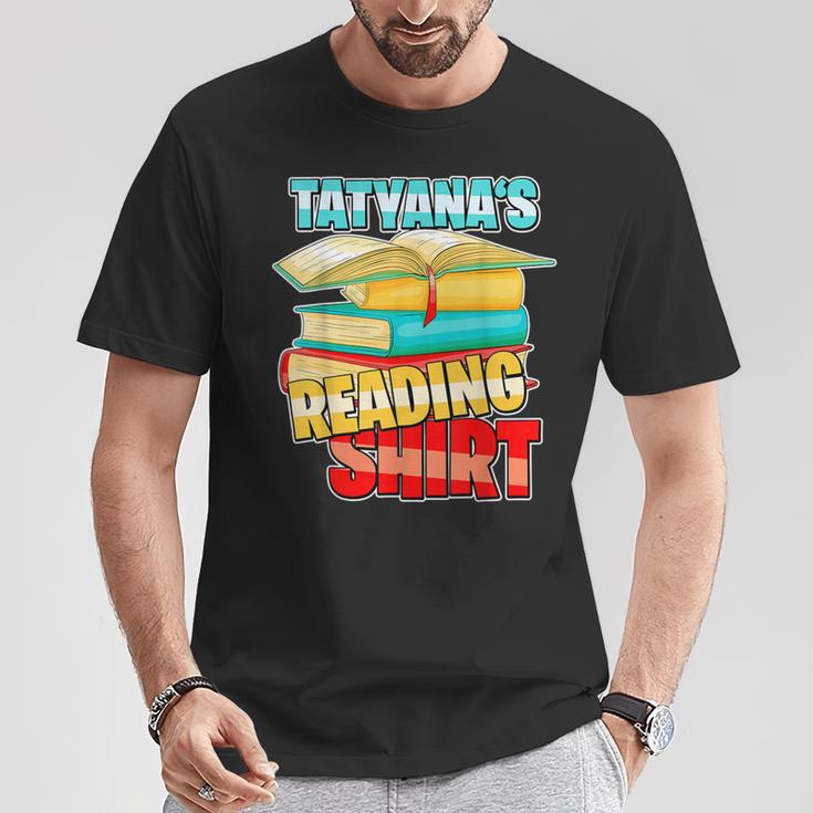 Tatyana's Reading Shirt Personalized Book Reading T-Shirt Unique Gifts