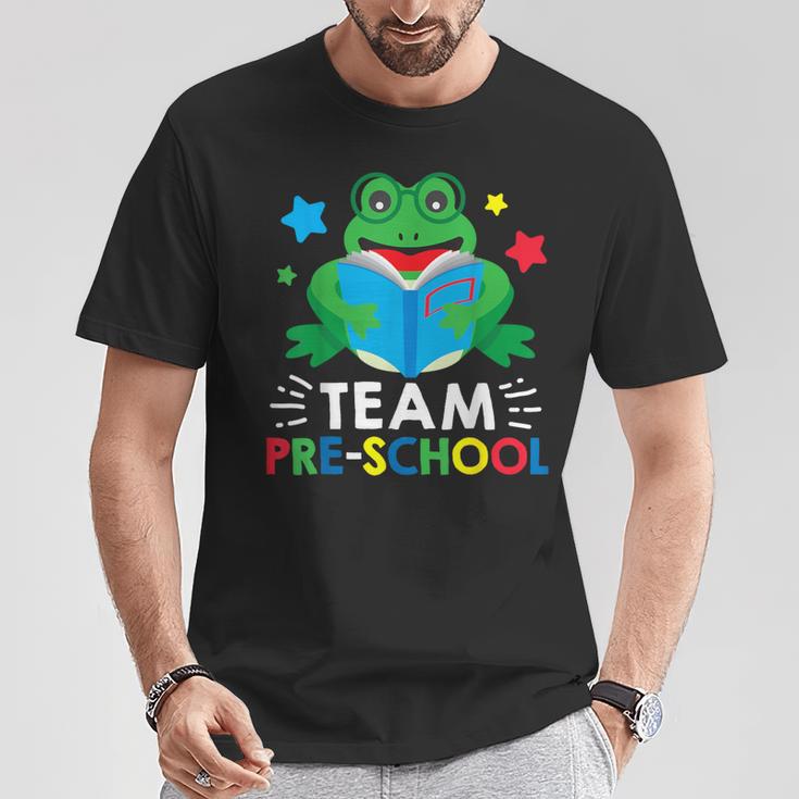Team Pre-School Reading Frog Back To School Book Lover T-Shirt Unique Gifts Team Pre-School Reading Frog Back To School Book Lover T-Shirt Unique Gifts