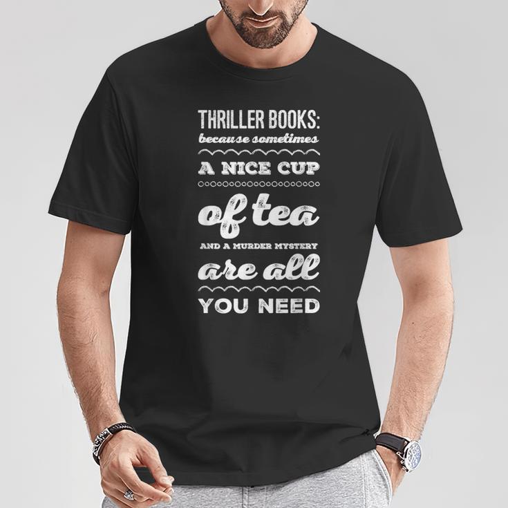 Thriller Books T-Shirt Unique Gifts