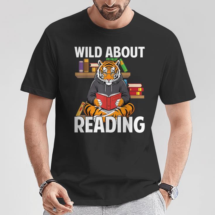Tiger Reading Book Wearing Glasses Library Animal T-Shirt Unique Gifts Tiger Reading Book Wearing Glasses Library Animal T-Shirt Unique Gifts