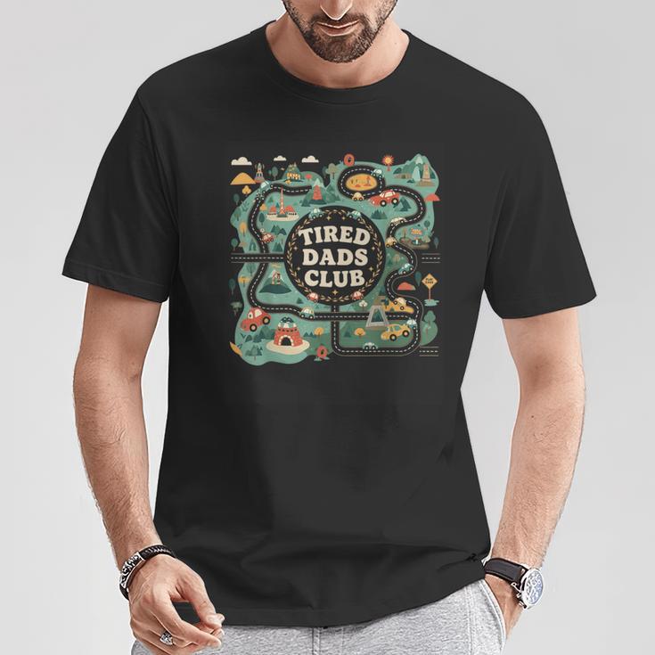 Tired Dads Club Divertente Corsa Per Papà Garau Papàtanco Papà Maglietta Regalos divertidos