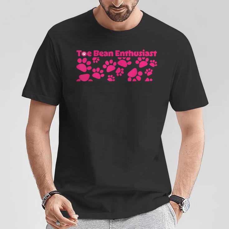 Toe Bean Enthusiast かわいい 猫 肉球 Tシャツ 面白い贈り物