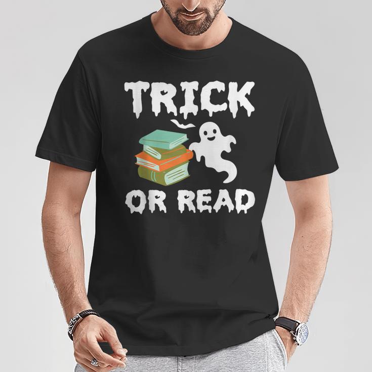 Trick Or Read Halloween Books Halloween Read Trick Or Read T-Shirt Unique Gifts