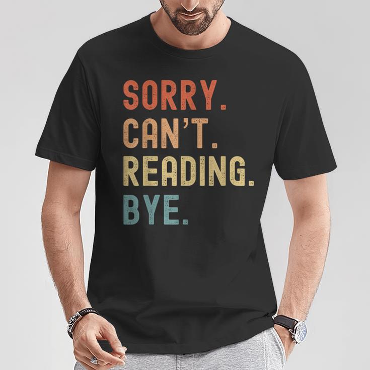 Tut Mir Sorry Ich Kann Nicht Lesen Bye Book Lover T-Shirt Unique Gifts