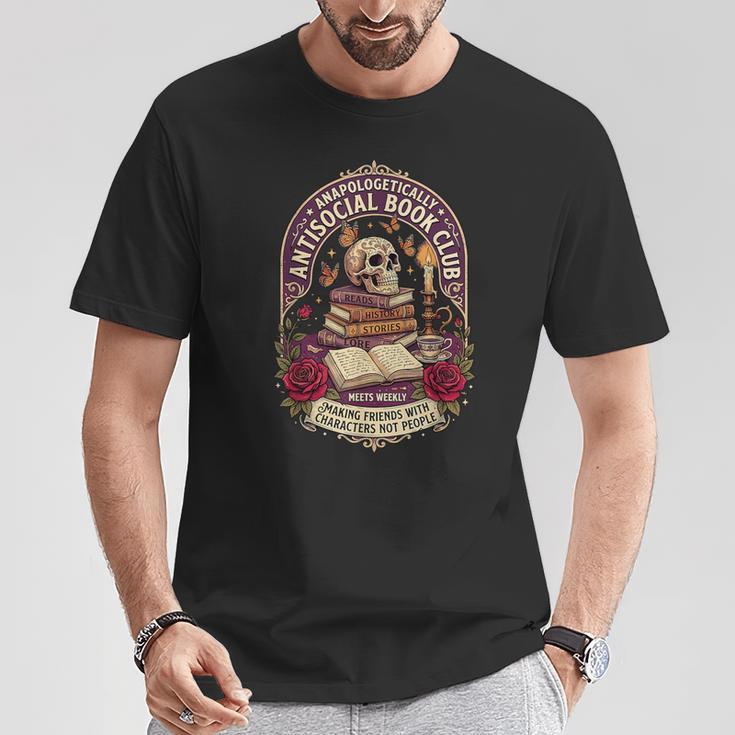Unapologetically Antisocial Book Club Introvert T-Shirt Unique Gifts Unapologetically Antisocial Book Club Introvert T-Shirt Unique Gifts