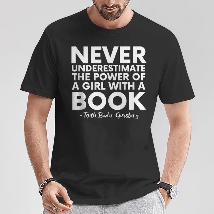Never Underestimate The Power Of A Girl With A Book RGB T-Shirt Unique Gifts Never Underestimate The Power Of A Girl With A Book RGB T-Shirt Unique Gifts