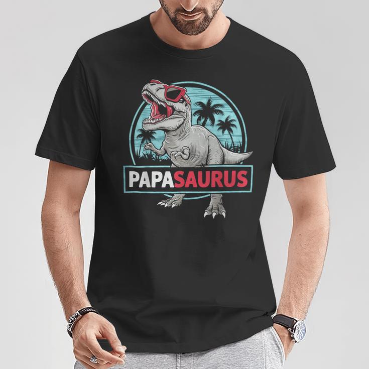 Uomo Divertente Papasaurus Cool Dinosauro Papà Maglietta Regalos divertidos