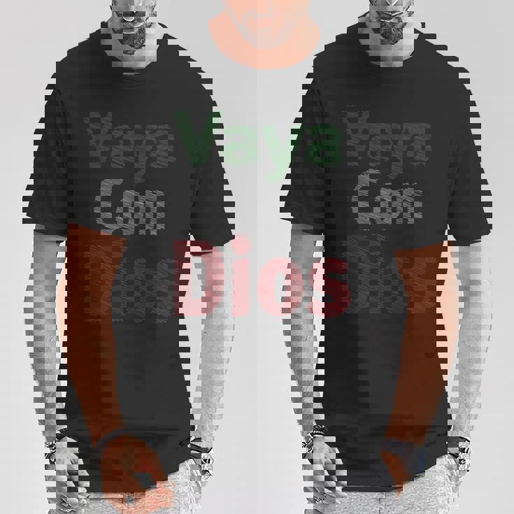 Vaya Con Dios Go With God Walk With God インスピレーションtシャツ 長袖tシャツ Tシャツ 面白い贈り物