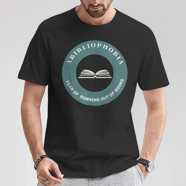 Vintage Abibliophobia Definition Bookworms Book Lovers T-Shirt Unique Gifts