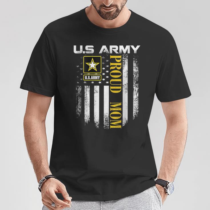 Vintage Army Proud Mom With American Flag T-Shirt Personalized Gifts Vintage Army Proud Mom With American Flag T-Shirt Personalized Gifts