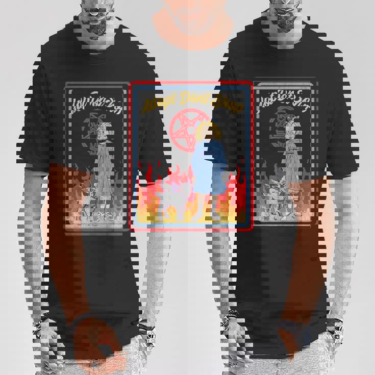 Vintage Child Game Horror Adopt Donthop Dark Humor Tシャツ 面白い贈り物