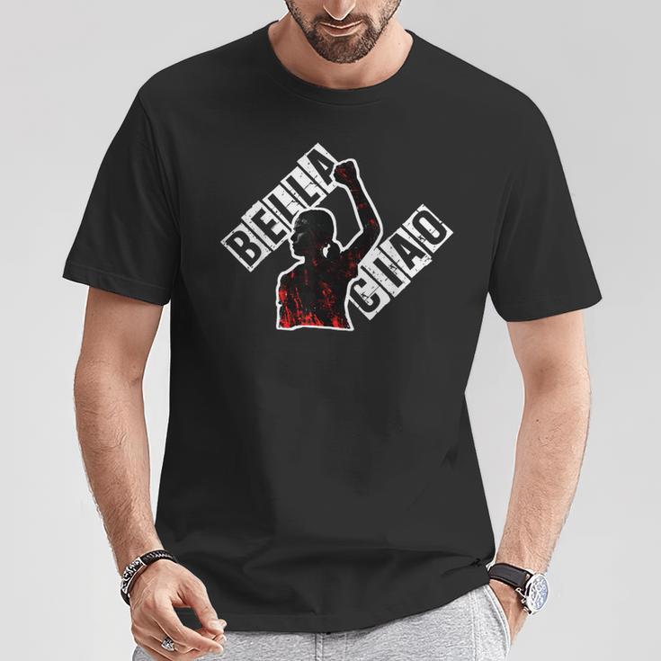 Viva L'italia Antifascista Bella Ciao Antifascista Camiseta unisex Regalos divertidos