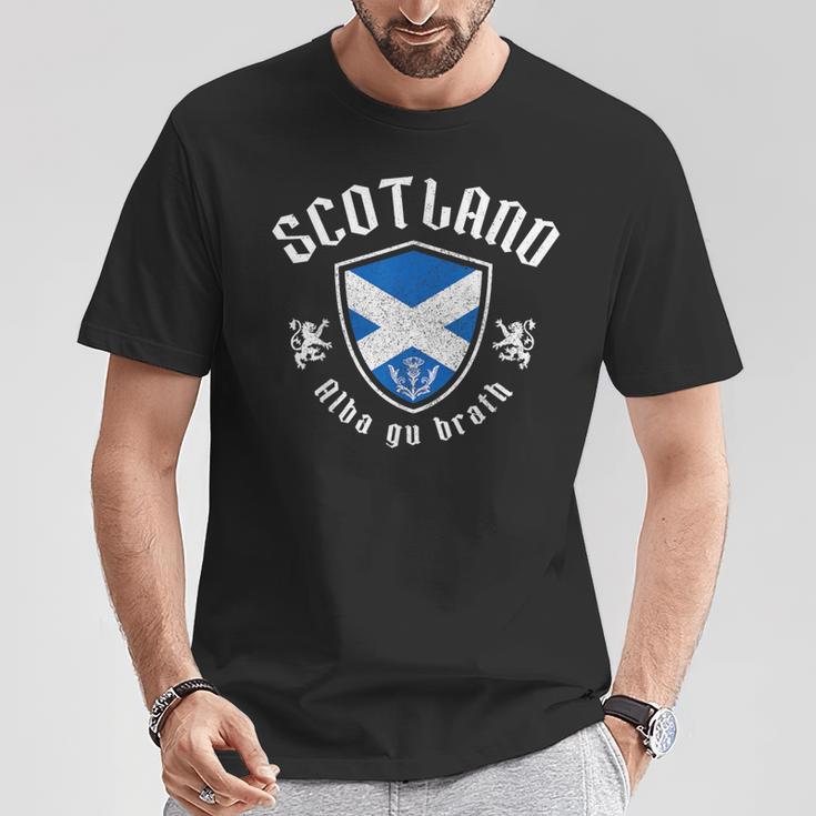We Lovecotland Alba Gu Brath スコットランド国旗 プライド ヴィンテージ Tシャツ 面白い贈り物