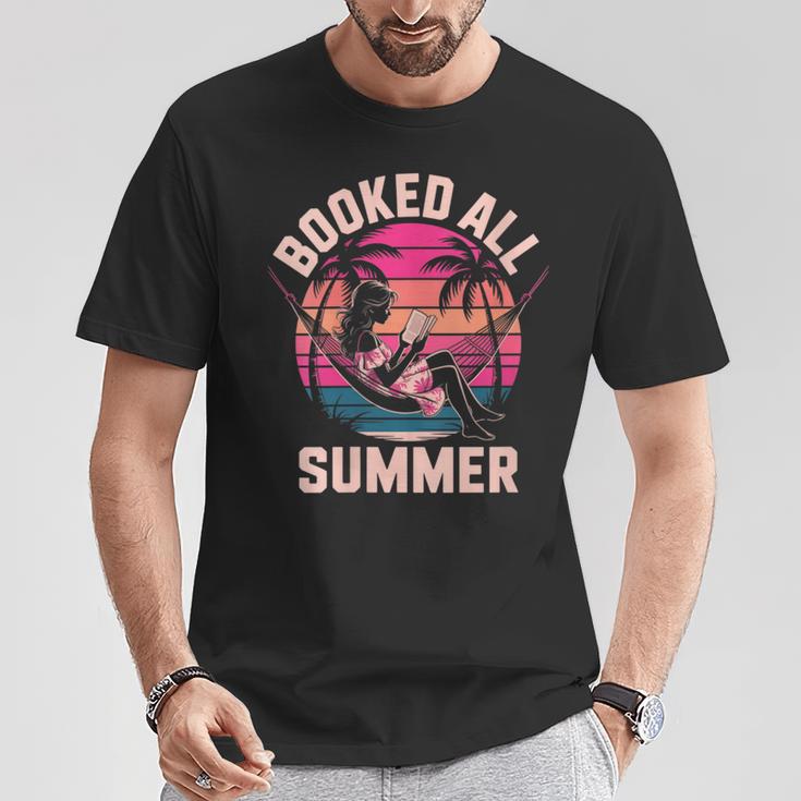 Womens Book Girl Summer Beach Vacation Book Lover T-Shirt Unique Gifts