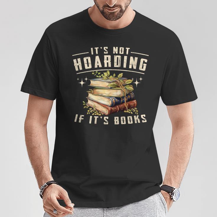 Women's Not Hoarding If It's Books Reader Book Nerd Book Reading T-Shirt Unique Gifts Women's Not Hoarding If It's Books Reader Book Nerd Book Reading T-Shirt Unique Gifts