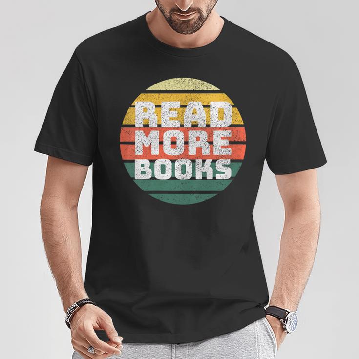 Women's Read More Books Retro Vintage Book Lover T-Shirt Unique Gifts Women's Read More Books Retro Vintage Book Lover T-Shirt Unique Gifts