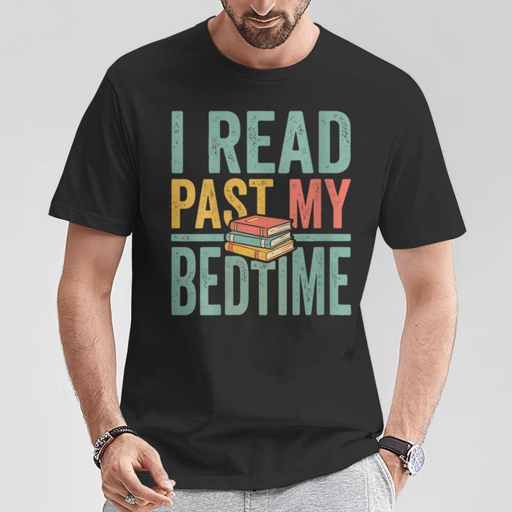 Women's I Read Past My Bedtime Book Lover T-Shirt Unique Gifts